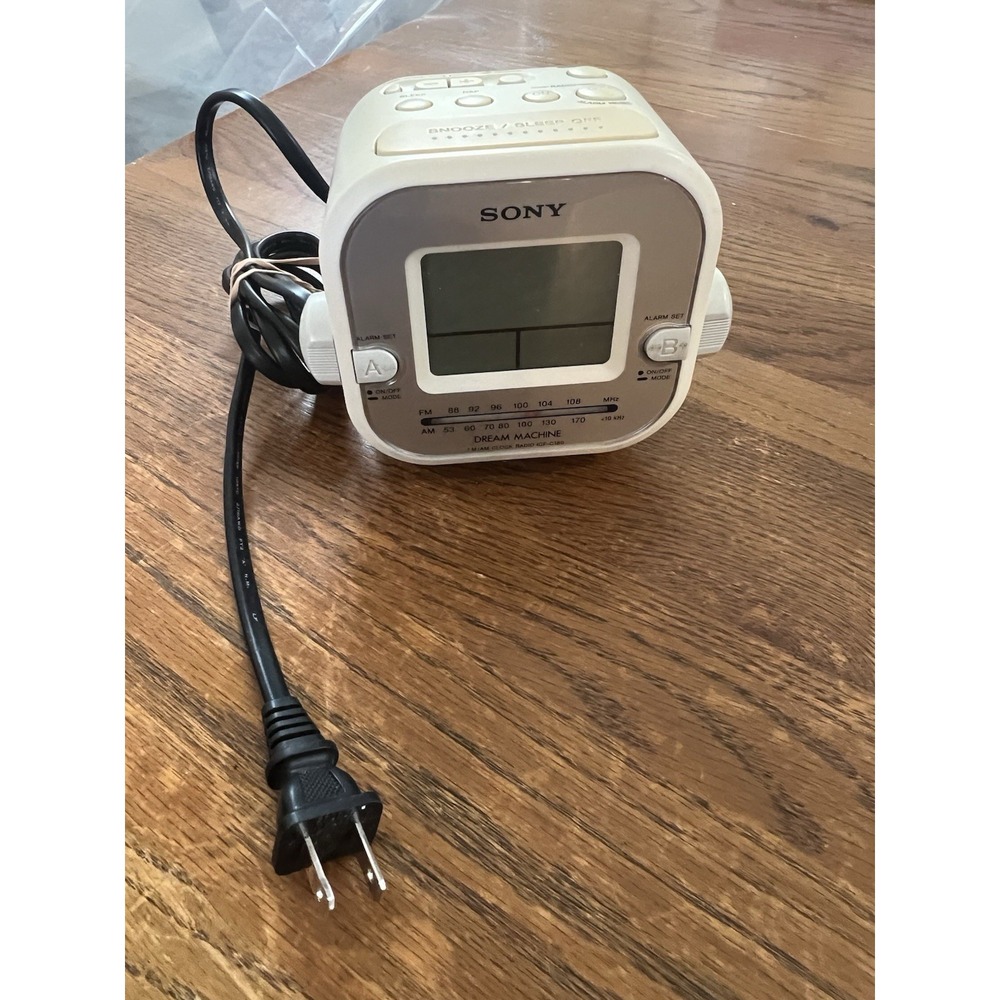 Sony ICF-C180 Dream Machine Clock Radio- Dual Alarm AM FM
